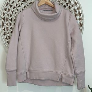 Athleta  blush pink turtleneck sweatshirt size xsmall excellent condition
